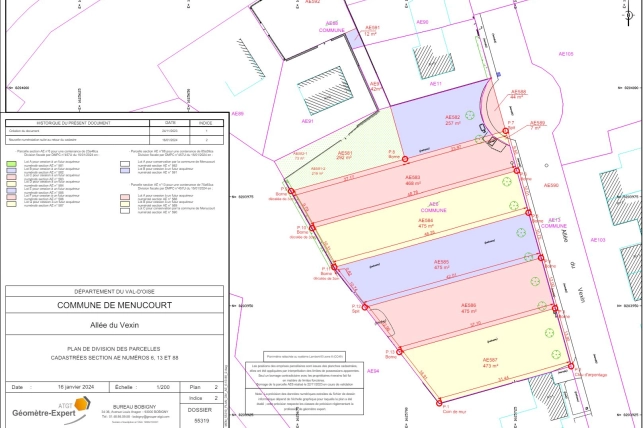 Terrain à vendre de 473 m² à Menucourt