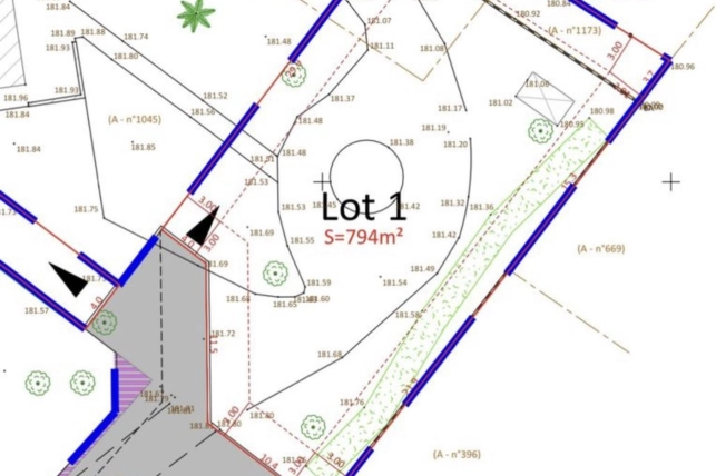 Terrain à vendre de 794 m² à Montaigut-sur-Save