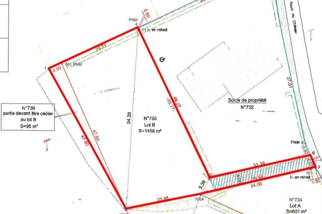 Terrain à vendre de 1553 m² à Bois-de-la-Pierre