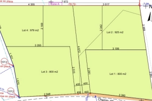 Terrain à vendre de 800 m² à Cadours