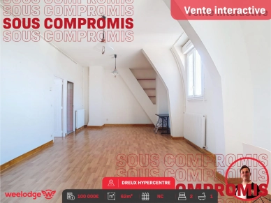 Appartement vendu 3 pièces de 62 m² à Dreux